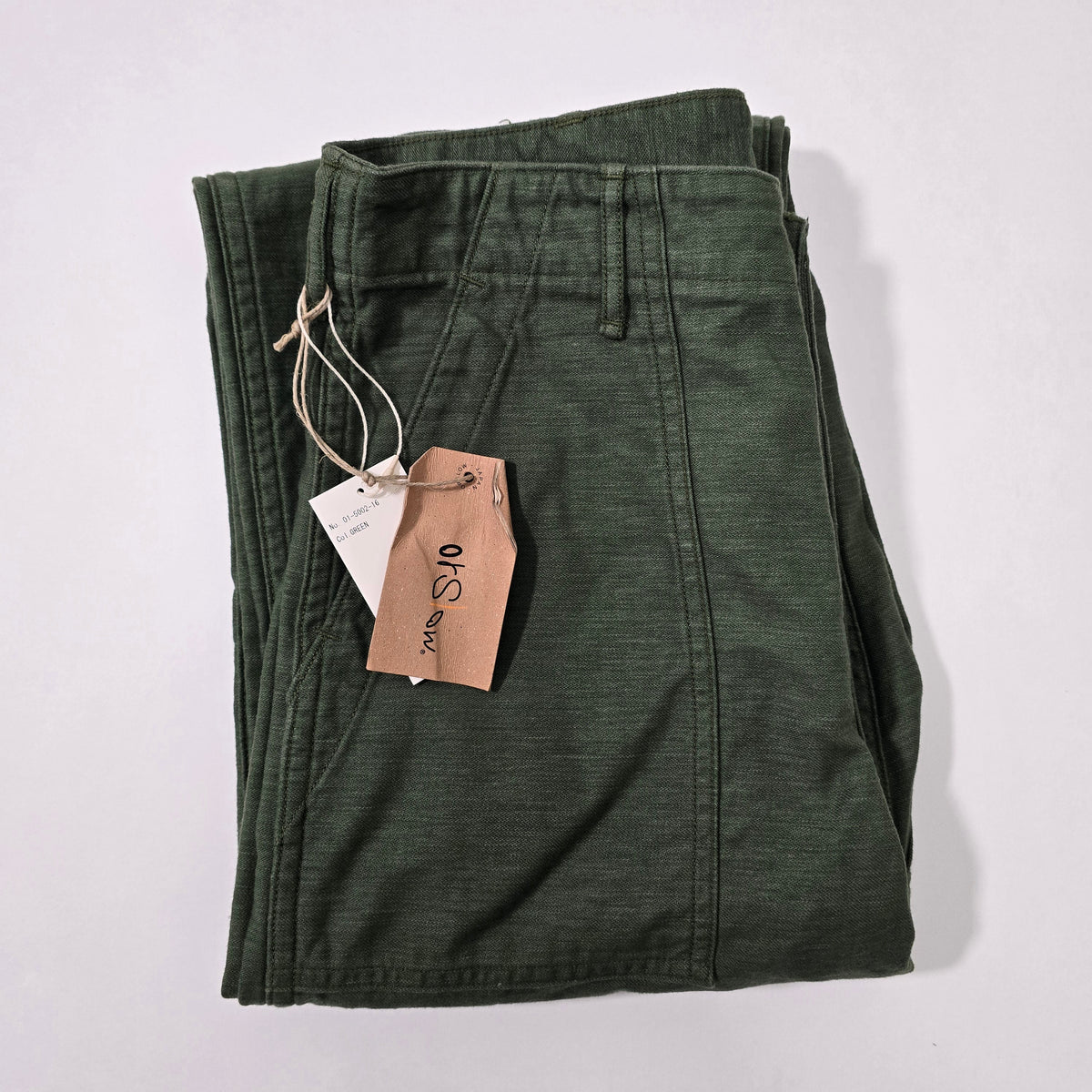 オアスロウ  US ARMY FATIGUE PANTS REGULAR FIT のサイズ感について 01-5002-16