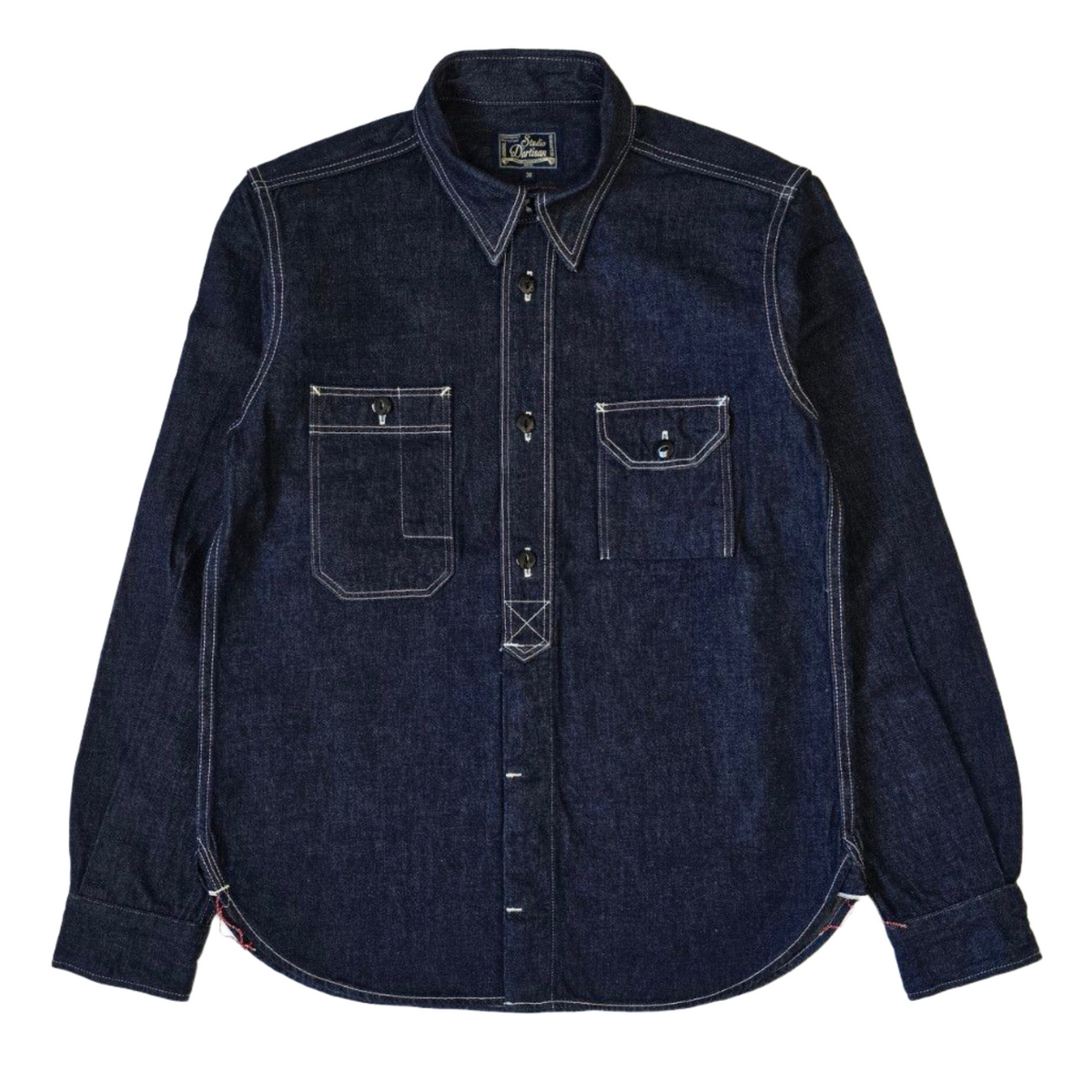 STUDIO D’ARTISAN デニム長袖ワークシャツ 5333B