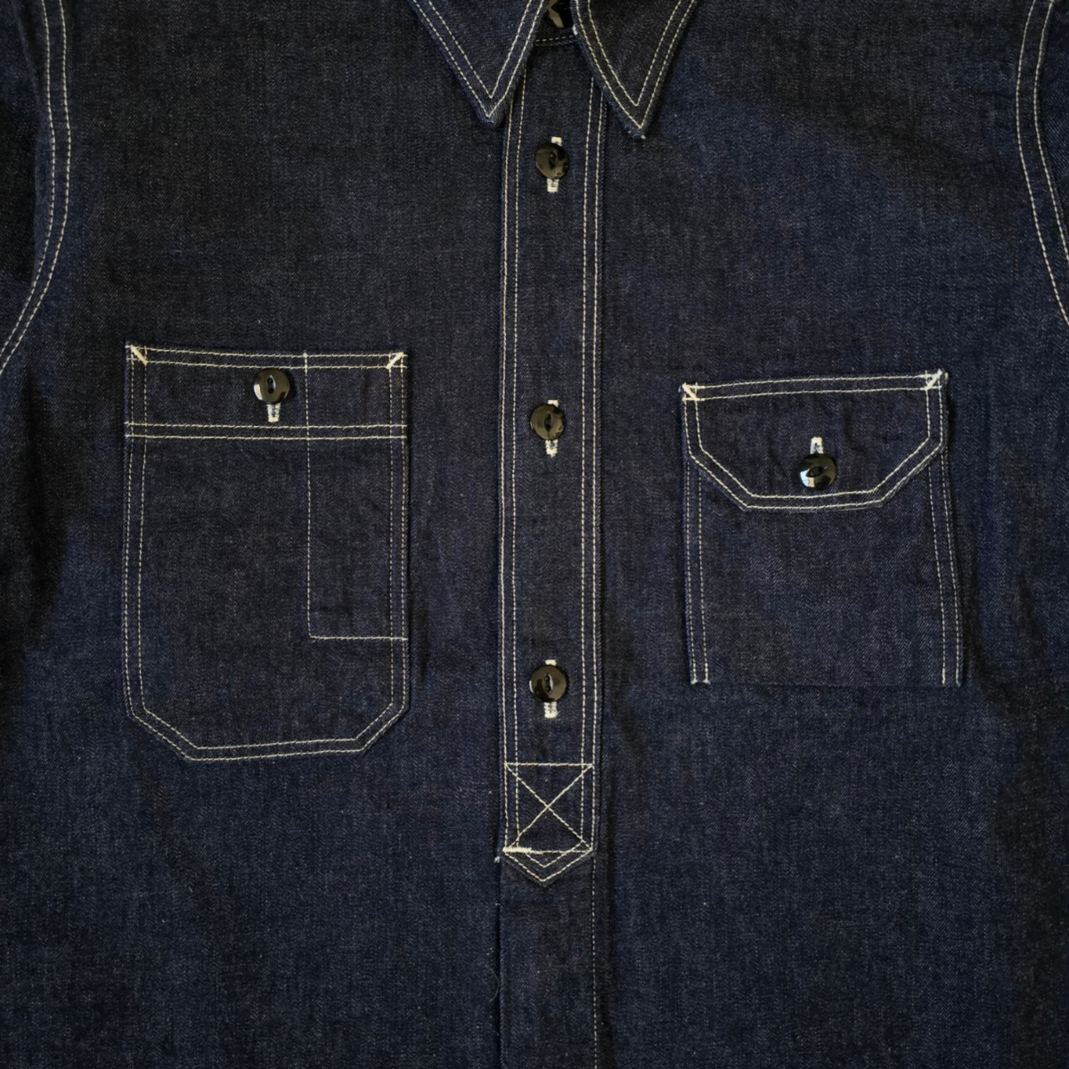 STUDIO D’ARTISAN デニム長袖ワークシャツ 5333B