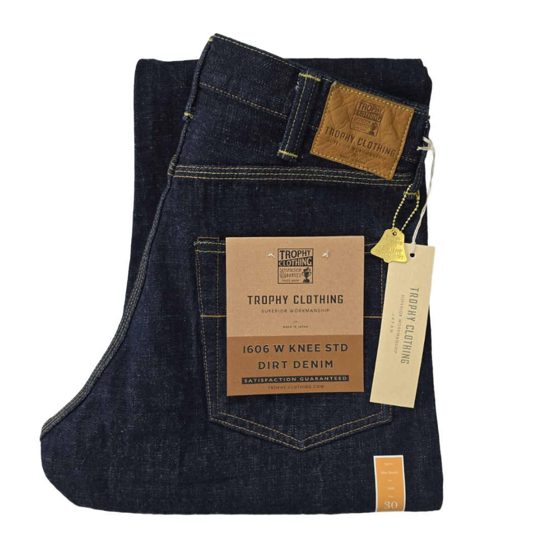 TROPHY CLOTHING W Knee Standard Dirt Denim / Lot.1606