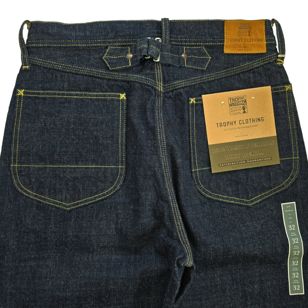TROPHY CLOTHING Waist Overalls Dirt Denim / Lot.1604