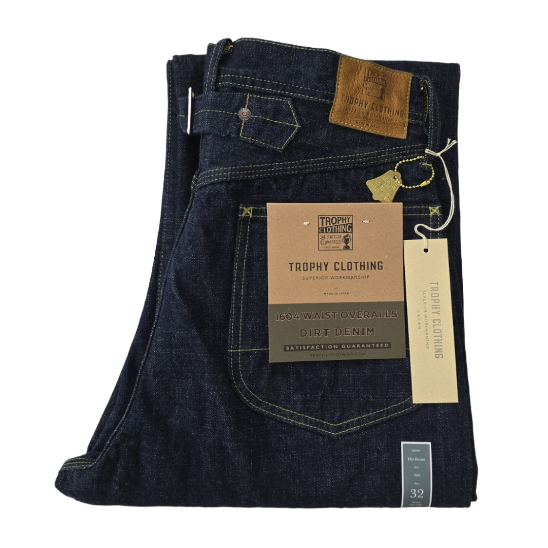 TROPHY CLOTHING Waist Overalls Dirt Denim / Lot.1604