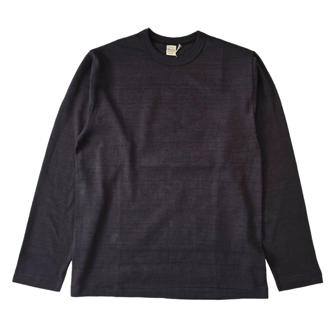 WAREHOUSE Lot 5906 Long-Sleeve Crew-Neck T-Shirt, Solid Color